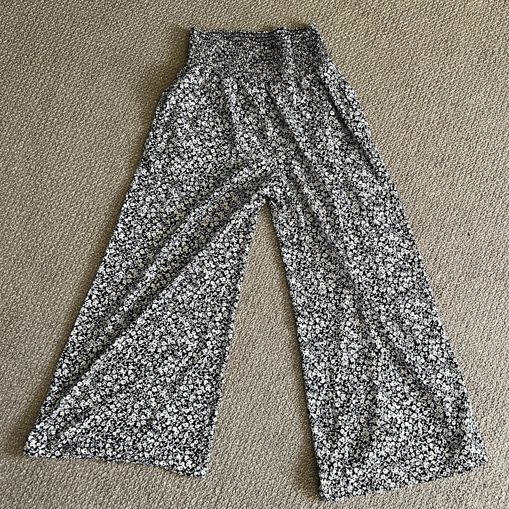 Flowy floral pants